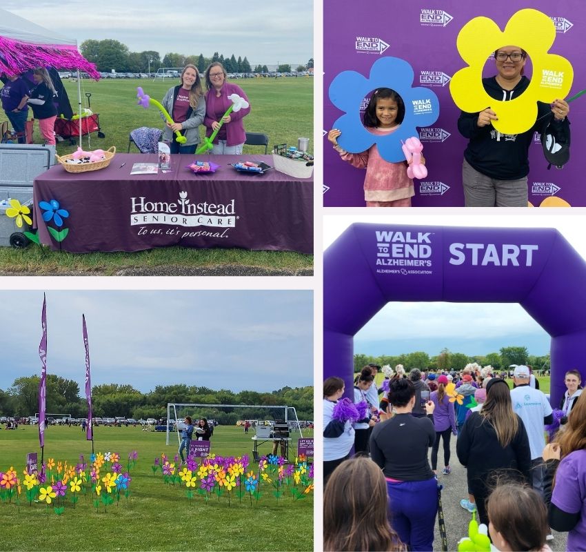 Home Instead Rockford, IL 2023 Walk to End Alzheimer's collage