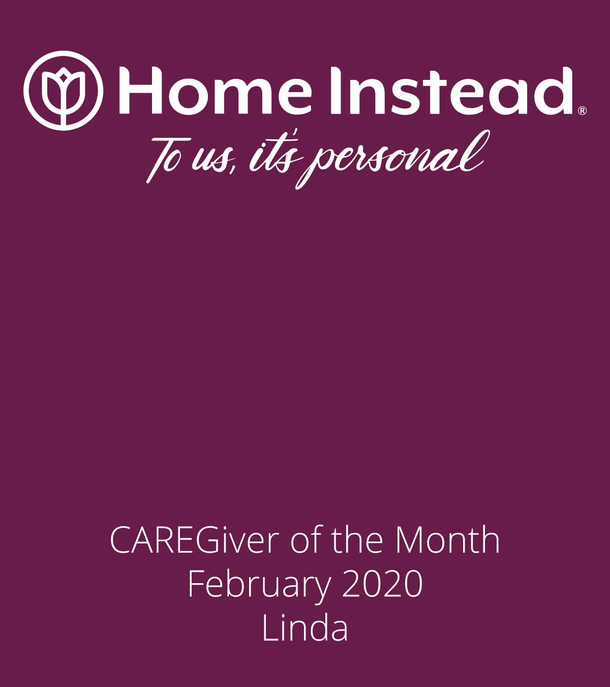 Home Instead Caregiver of the Month Linda
