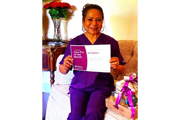 April 2024 Care Pro of the Month Norayda