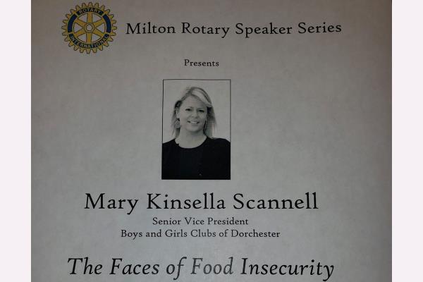 Rotary Club Speaker Series: The faces of food insecurity