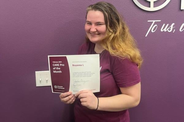 February Care Pro of the Month Royanna 1 