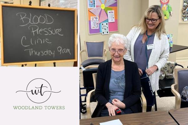 Home Instead Visits Woodland Towers for a Blood Pressure Clinic HERO