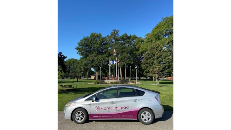 Home Instead car at Memorial Park in Lebanon Indiana