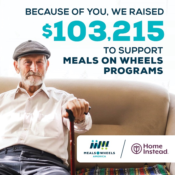 Home Instead Raises $103,000 for Meals on Wheels to Benefit Seniors