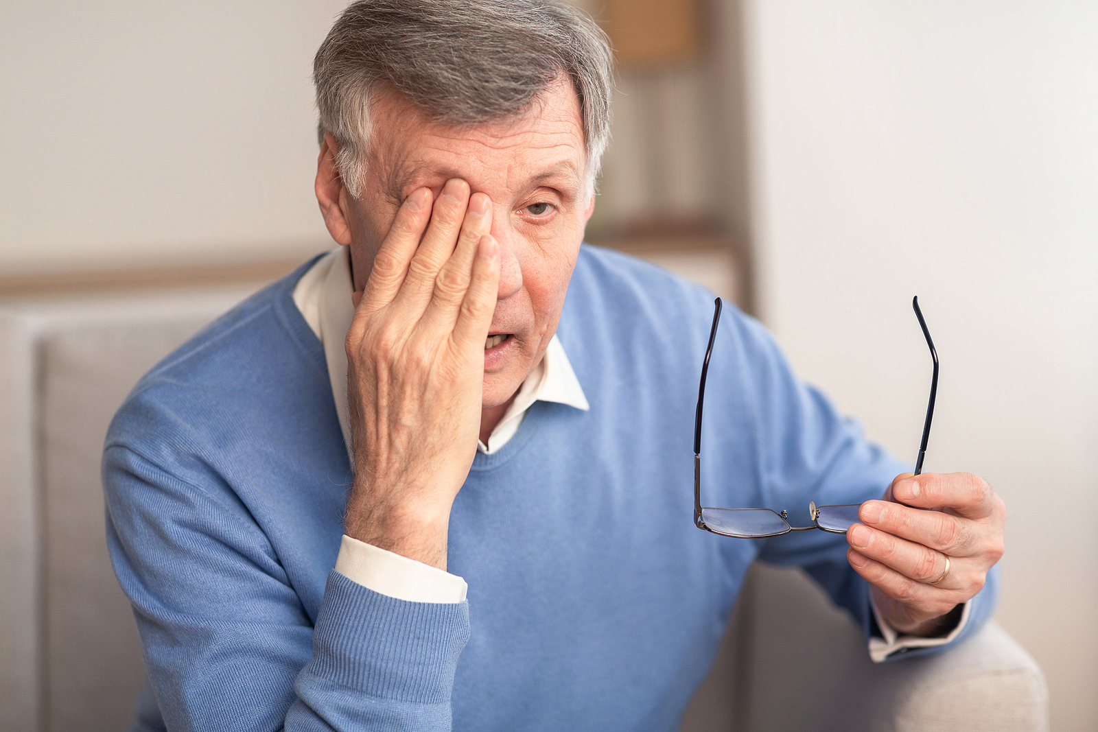 bigstock Glaucoma Tired Elderly Man Ma 344565079