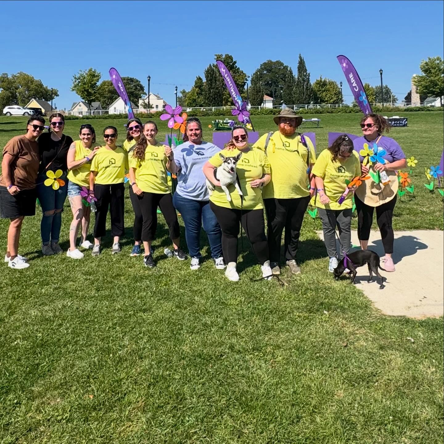 Home Instead Mshawaka team participating in Walk to End Alzheimer’s in St. Joseph County