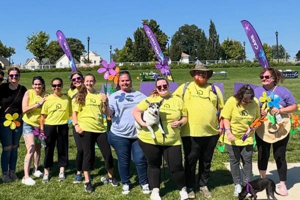 Home Instead Mshawaka team participating in Walk to End Alzheimer’s in St. Joseph County