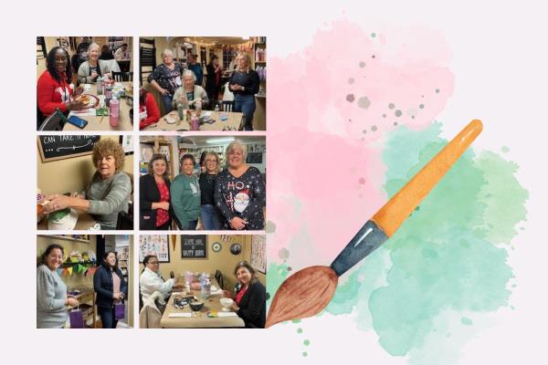 Home Instead Thanks Caregivers with Pottery Paint Party in Pitman, NJ