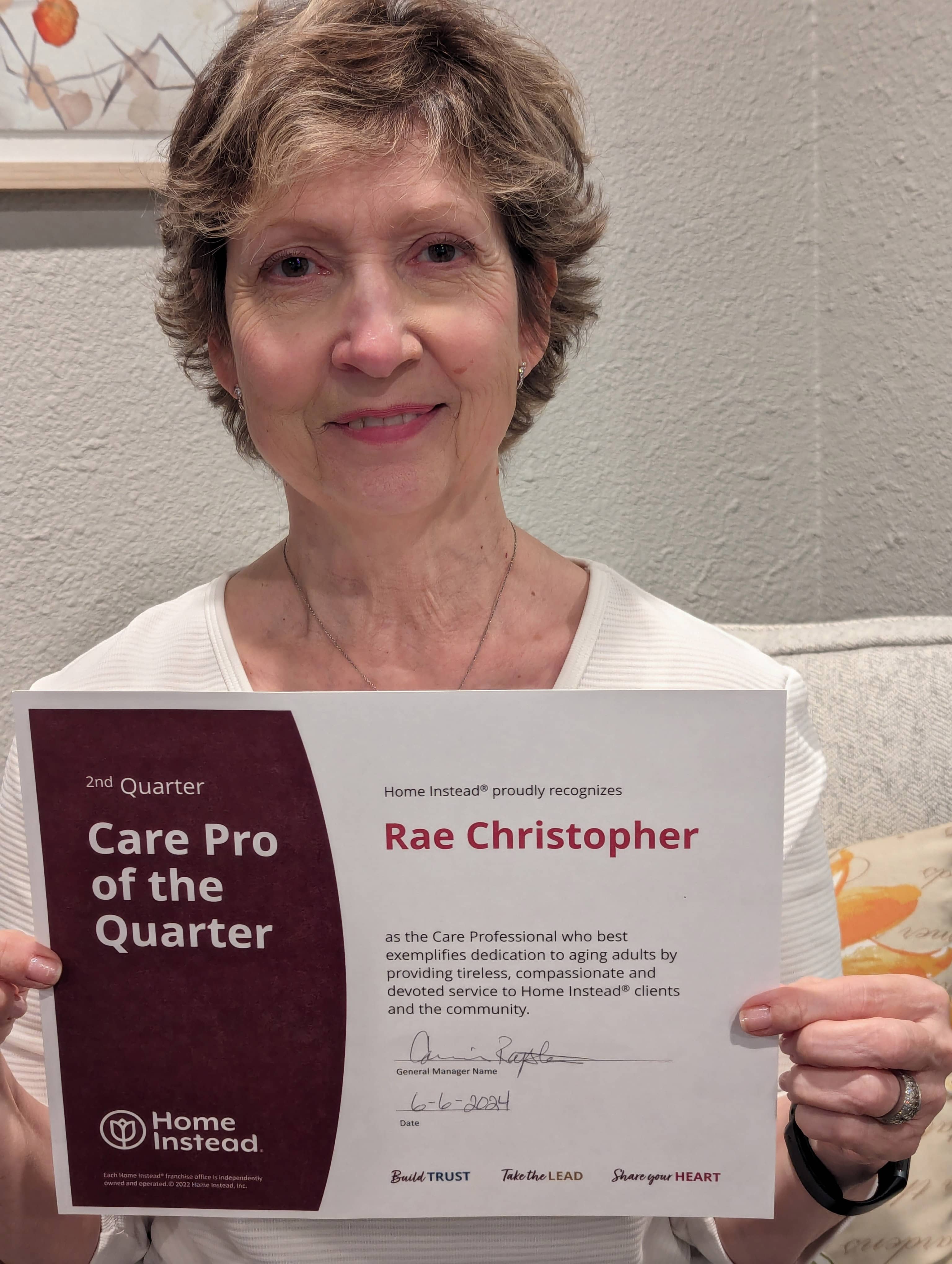 Care Pro of Quarter picture 2 Rae 1