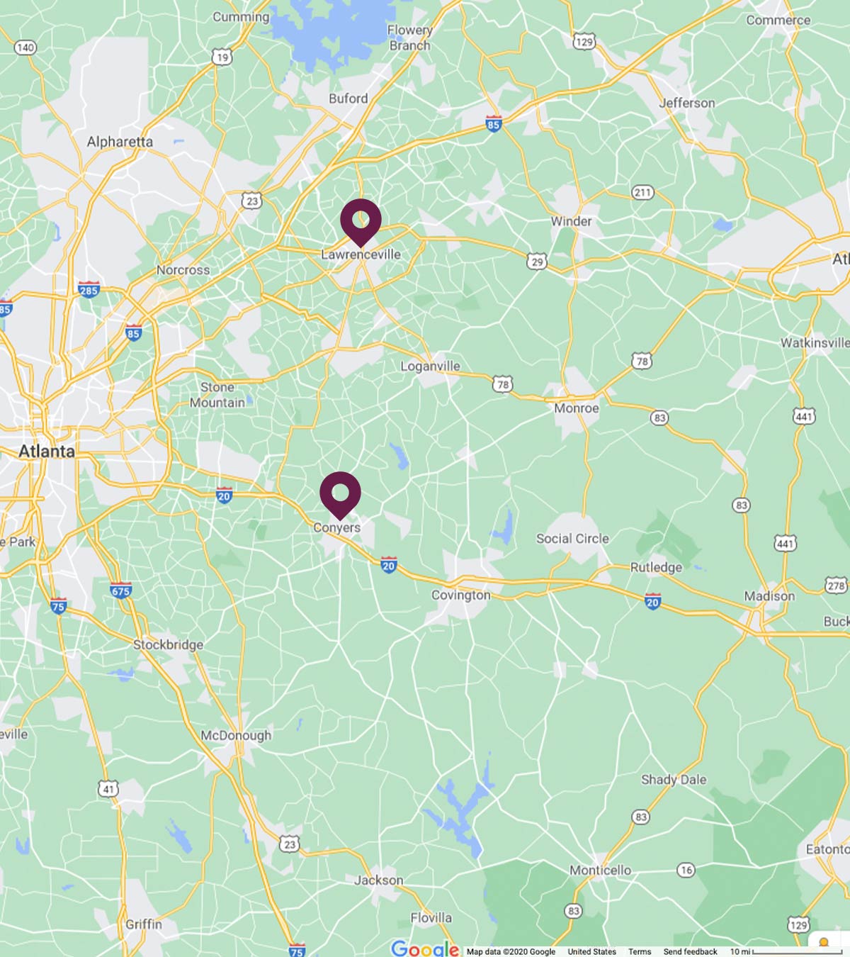 Zip Code Map Lawrenceville Ga United States Map