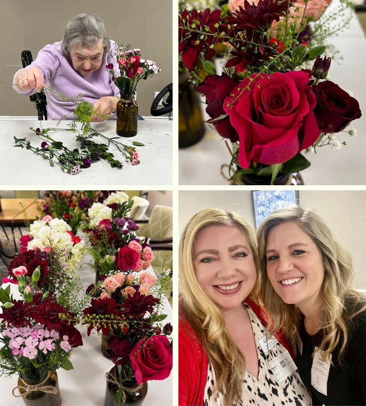 Home Instead at Virginia Beach for Valentine&rsquo;s Floral Arranging