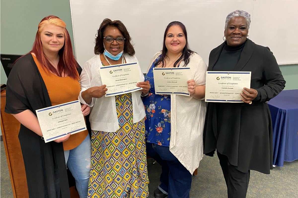 Home Instead Gastonia CNA graduates hero