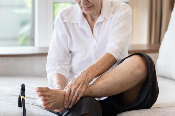 bigstock Old Elderly With Foot Injuries 449822889