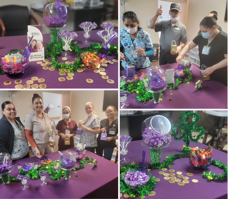 Home Instead Gives a Sweet Gesture of Appreciation to the Sherwood Healthcare Center collage