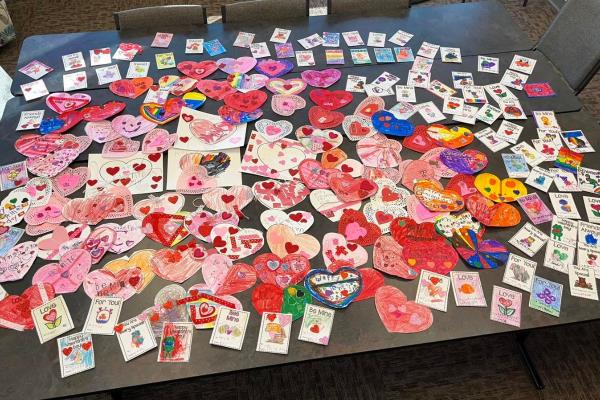 Home Instead Delivers Handmade Valentines to Seniors in Lincoln, NE