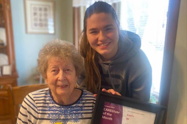 Emily W. CAREGiver of the Month - January 2022