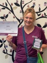 Della, caregiver of the month for april 2023