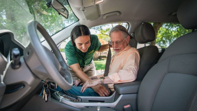 Home Instead caregiver with senior client Fruitville, FL