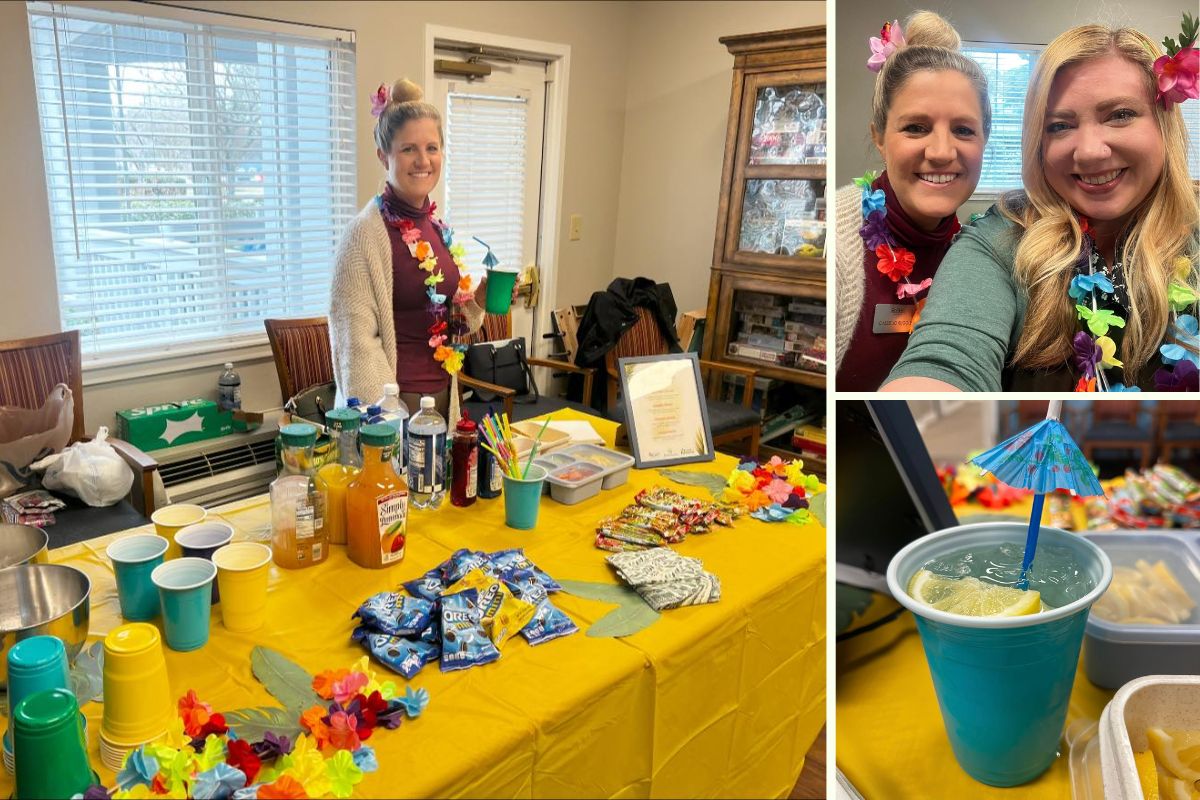 Home Instead of Virginia Beach Luau for Discovery Commons collage