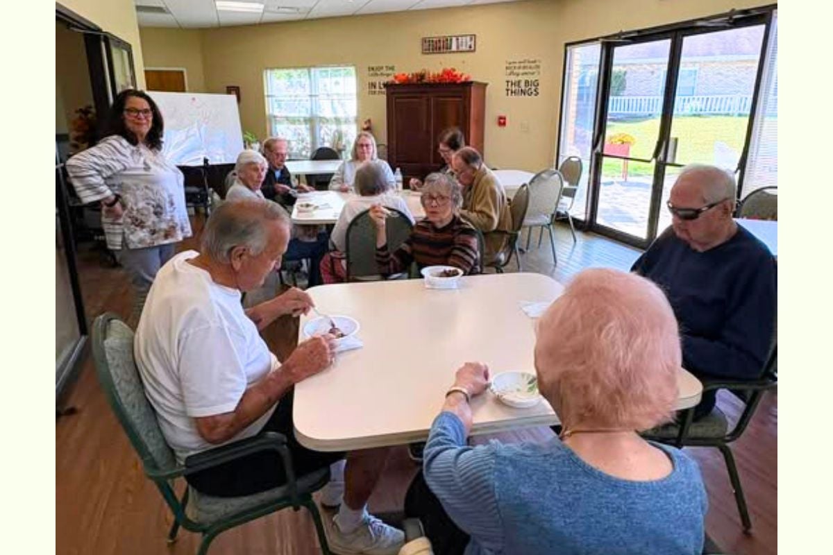 Home Instead Treats Fox Ridge Manor to a Gelato Social in Vincennes, IN