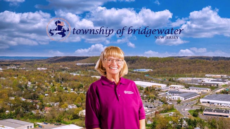 Home Instead caregiver with Bridgewater, New Jersey  in the background