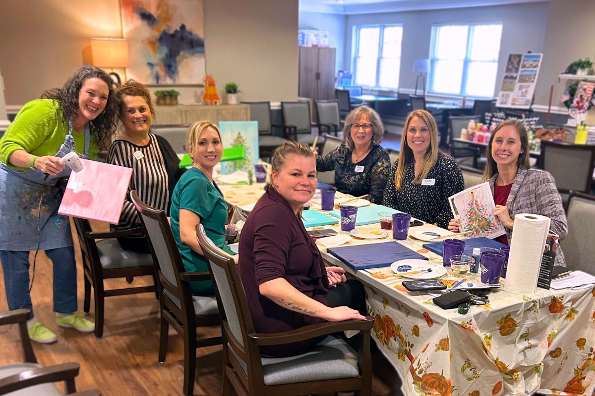 Home Instead Paints to Support Wreath For Veterans in Concord, NC!