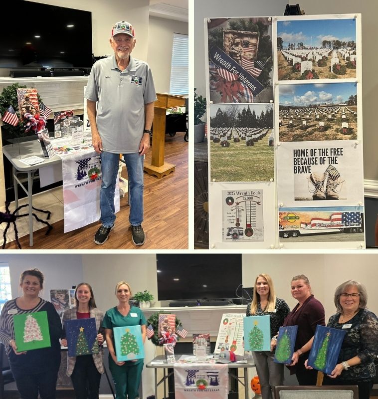 Home Instead Paints to Support Wreath For Veterans in Concord, NC!