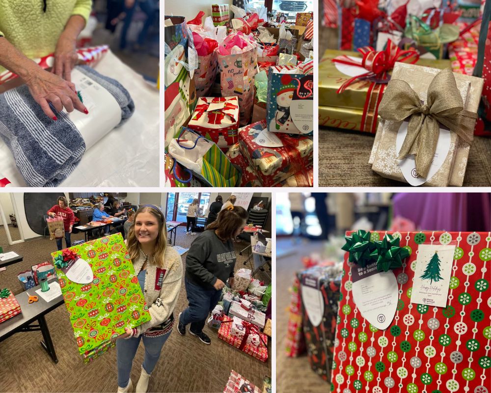 Wrapping Up 20 Years of Be a Santa to a Senior in Lincoln, NE collage