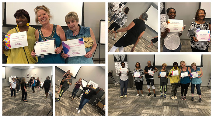 Dancing at Work with Our Amazing Caregivers collage