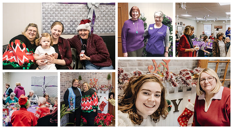 A Very Merry Christmas Open House Granville, OH Home Instead collage