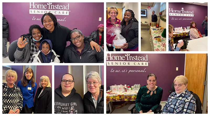 Happy Holidays to our North Boston Home Care Team collage