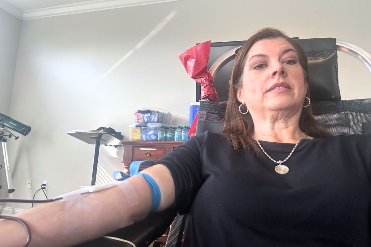 Home Instead Giving Blood at Health Fair in North Charleston, SC