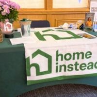 Home Instead booth at 19th Annual Educational Conference & Caregiver Day in Hingham