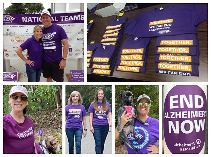 Support Home Instead Gastonia at the 2022 Alzheimers Walk collage