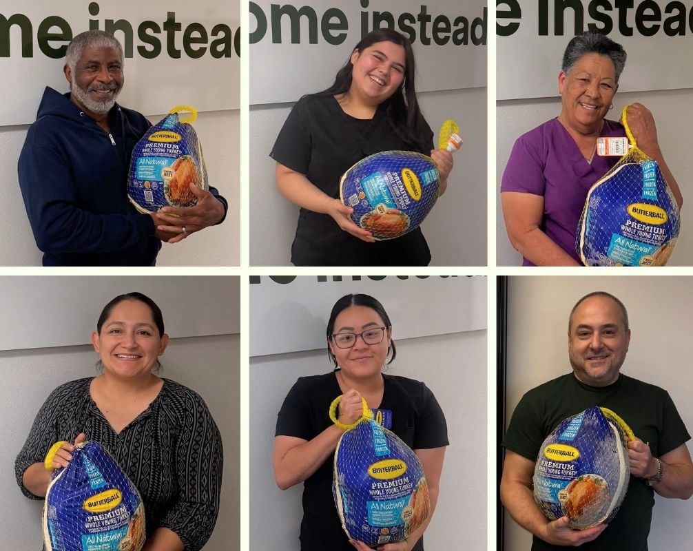 Home Instead Caregivers Thanksgiving Turkeys in Palm Desert, CA