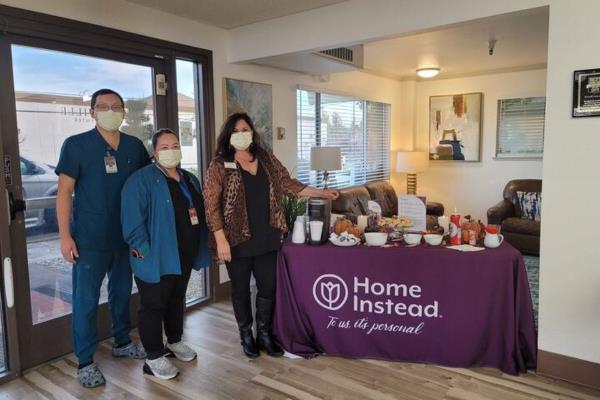Home Instead Pours Thanks at Roseville Care Center in Roseville, CA