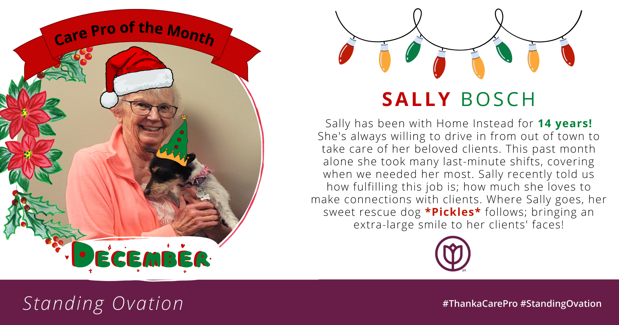 Sally December Care Pro of the Month