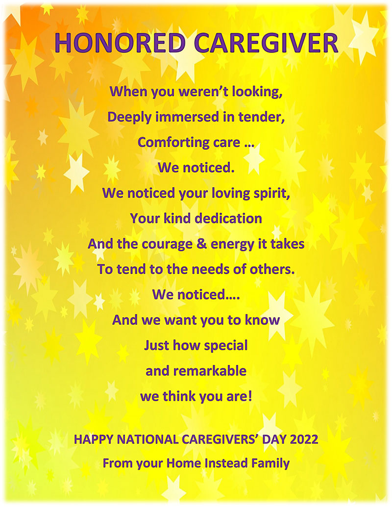 Honored Caregiver