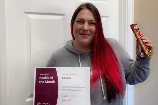 Allison Schmidt Rookie of the Month March 2022 COMP