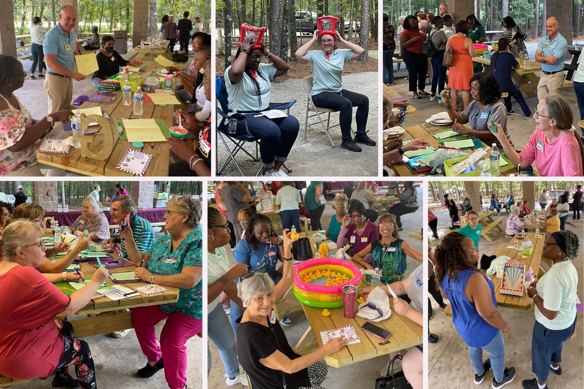 Home Instead Hosts a Carnival for the 2023 Fall CAREGiver Meeting in Charleston, SC collage