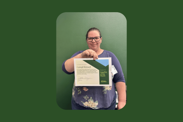 Home Instead Fort Smith February 2026 Care Pro of the Month Caeleigh McDowell