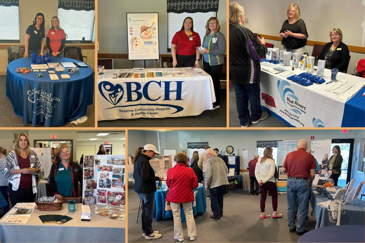 Home Instead Connects with Seniors at Beatrice Area Senior Health Fair collage