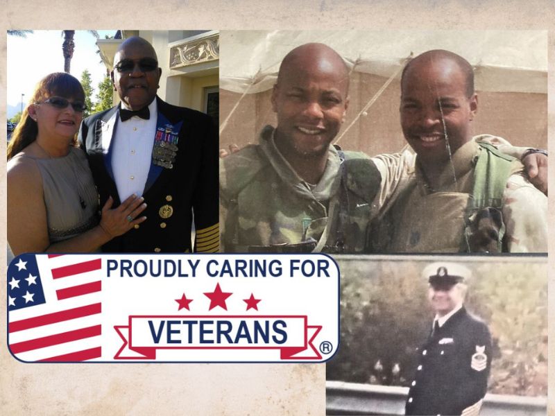 collage of proud veterans 