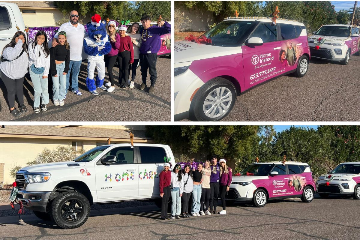 Home Instead Joins Litchfield Park’s Christmas Parade collage