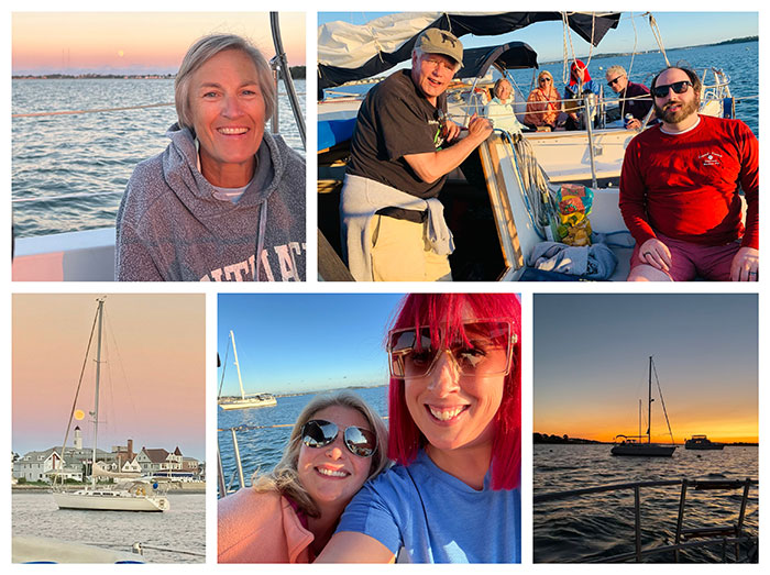 The Norwell Home Care Team Goes Sailing collage