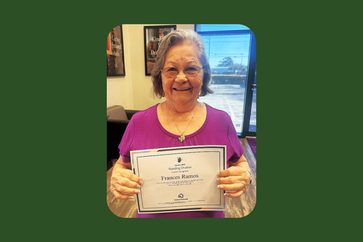 Home Instead Clearwater January 2026 Care Pro of the Month Frances Ramos