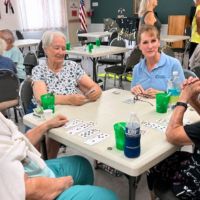 Home Instead Sponsors Card Bingo at Dreamland Villa in Mesa, AZ
