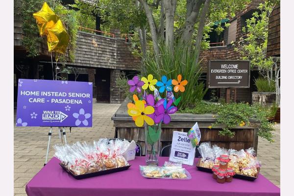 Home Instead Pasadena sells baked goods for walk to end Alzheimer's hero