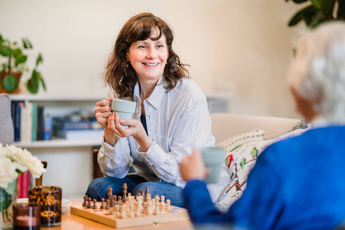 Woman Playing Chess Home Instead Orange Park Florida