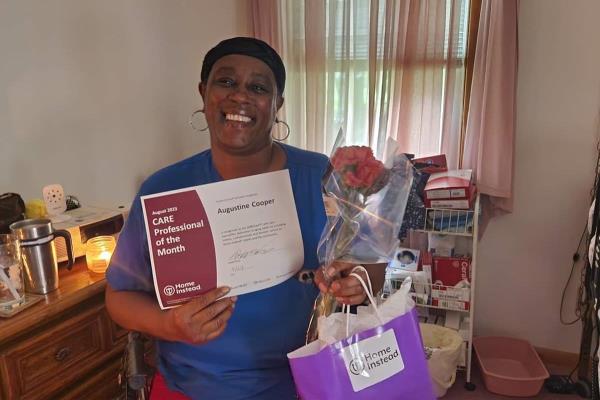 Lansing August Care Pro of the Month Augustine
